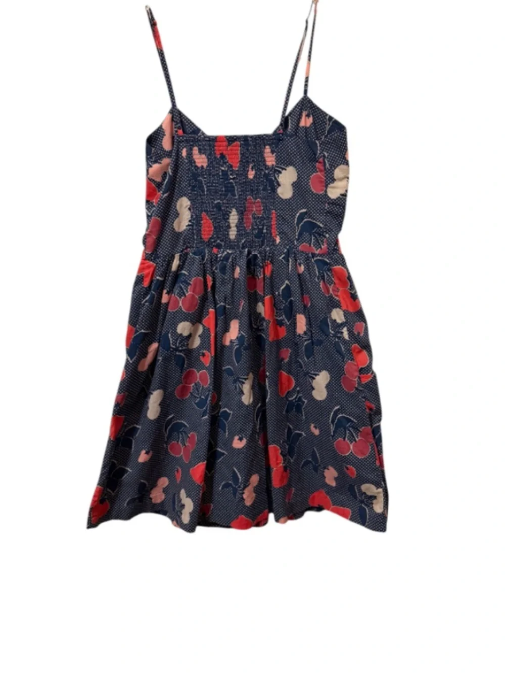 UO’s VTG Cooperative Cherry Blossom Smocked Mini Dress